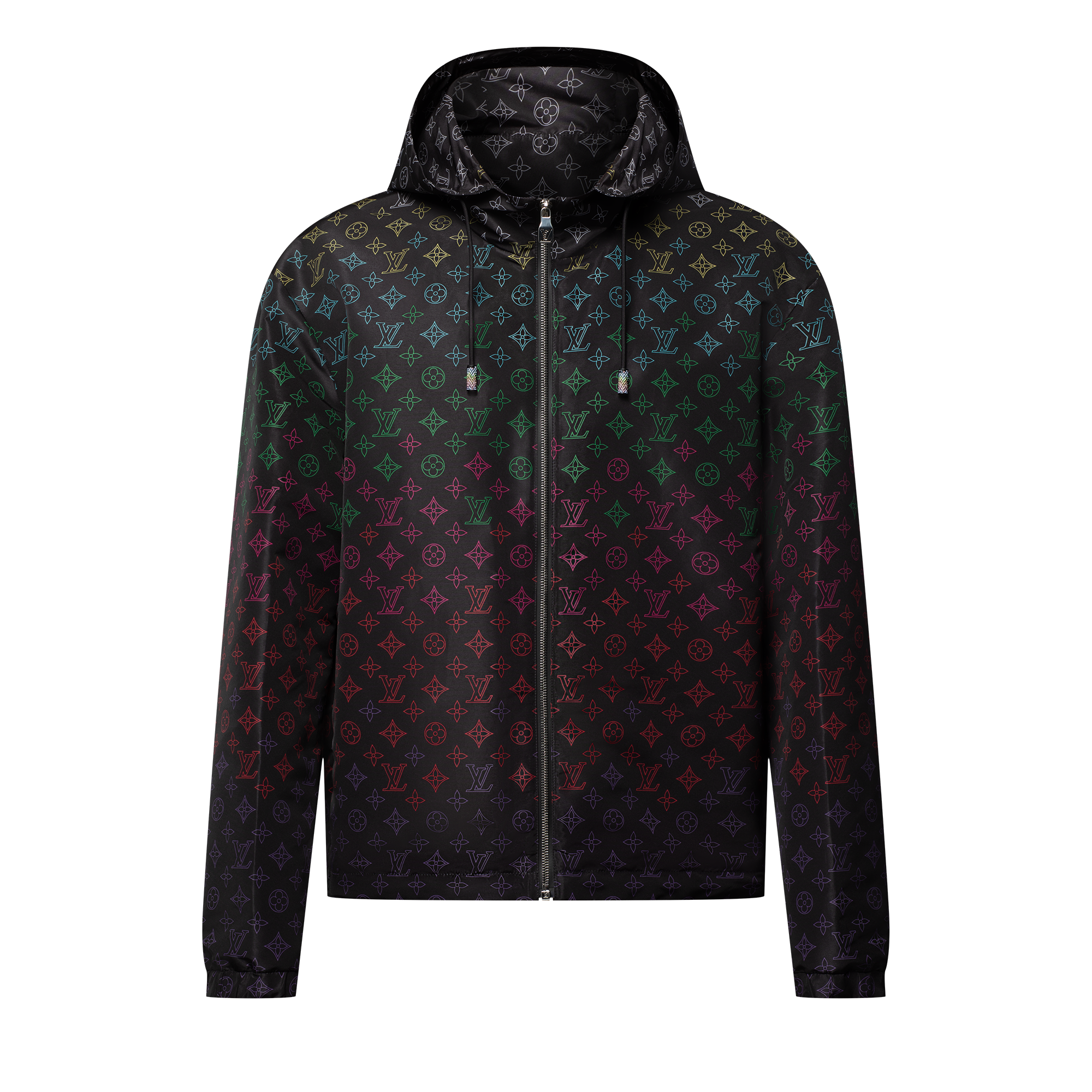 Monogram Flowers Gradient Printed Windbreaker - Ready-to